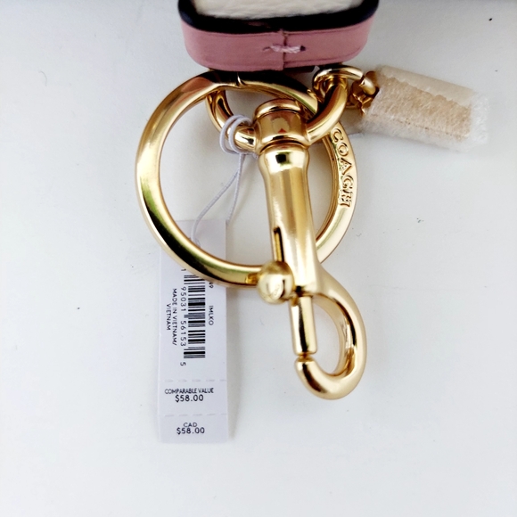 COACH HEARTS KEYRING - Picture 2 of 2